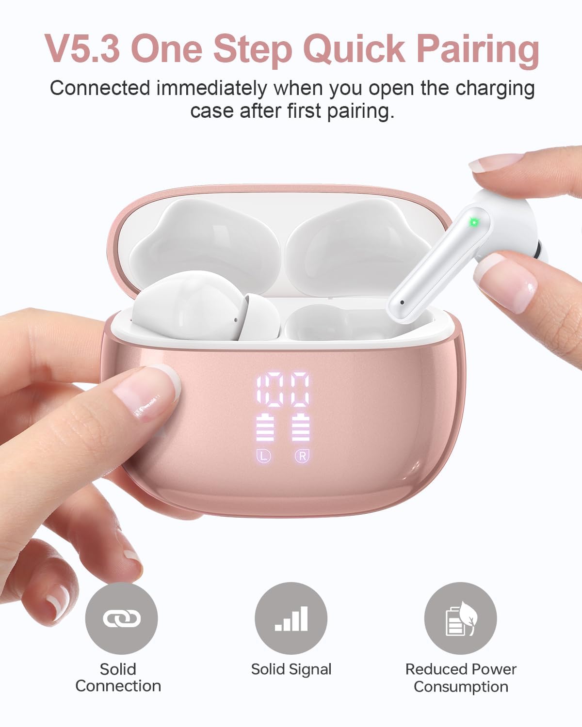 HUIFU T12 packaging includes earbuds tips charging case USB-C
