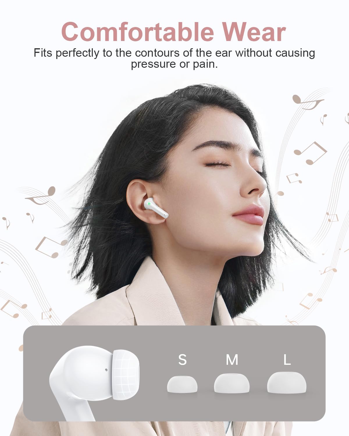 HUIFU T12 smart touch controls enable quick playback and calls