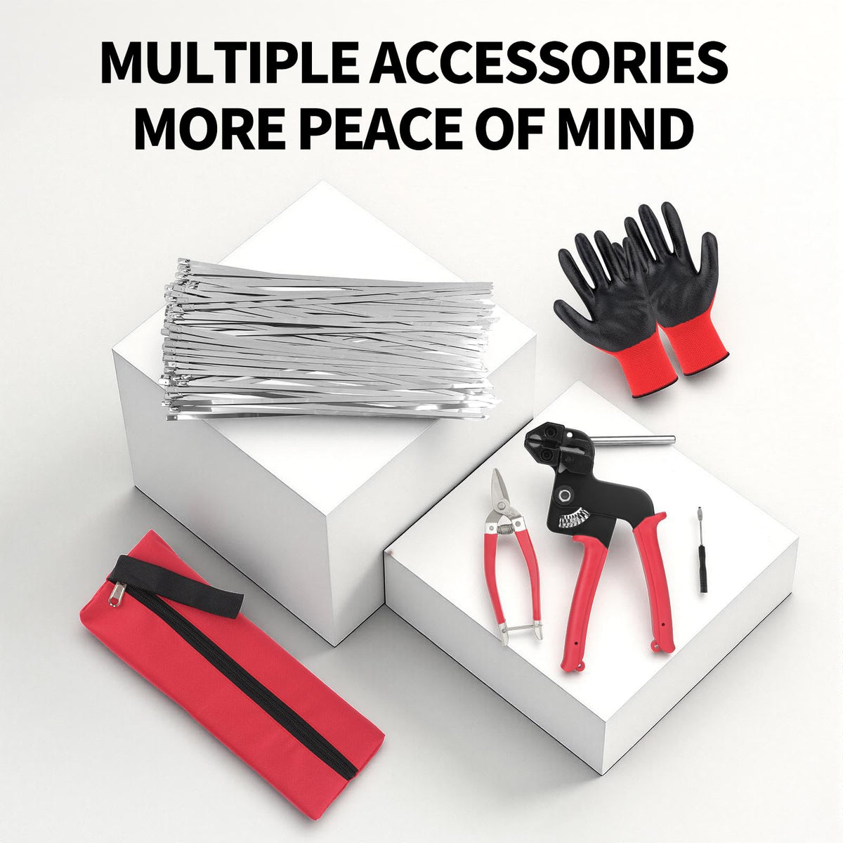 Huiyangteng tensioning and cutting tool detail showing ergonomic grip for faster, safer tightening