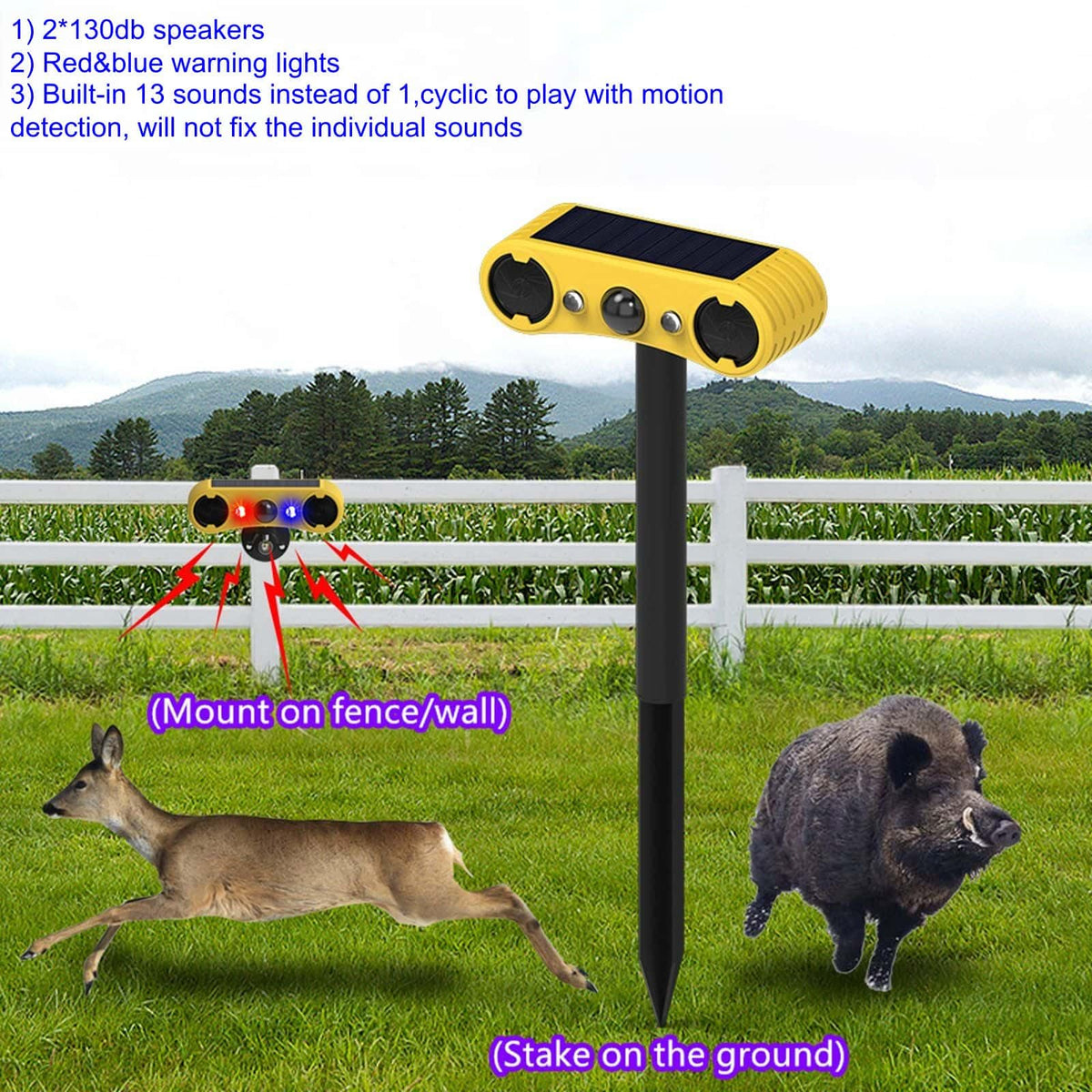 HULPPRE dog barking sound option for alerting nearby activity