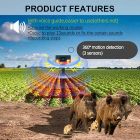 HULPPRE solar alarm offers 13 sounds and cycling options