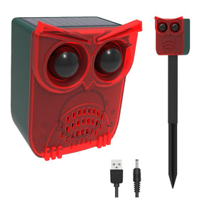 HULPPRE solar outdoor motion sensor alarm front view showing the robust exterior