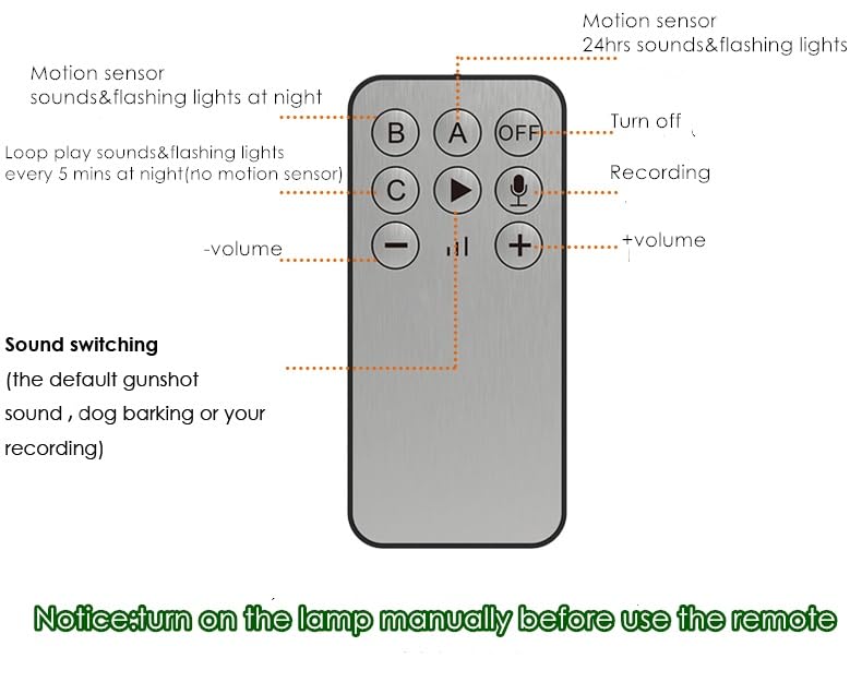 HULPPRE solar outdoor motion sensor alarm USB cable included