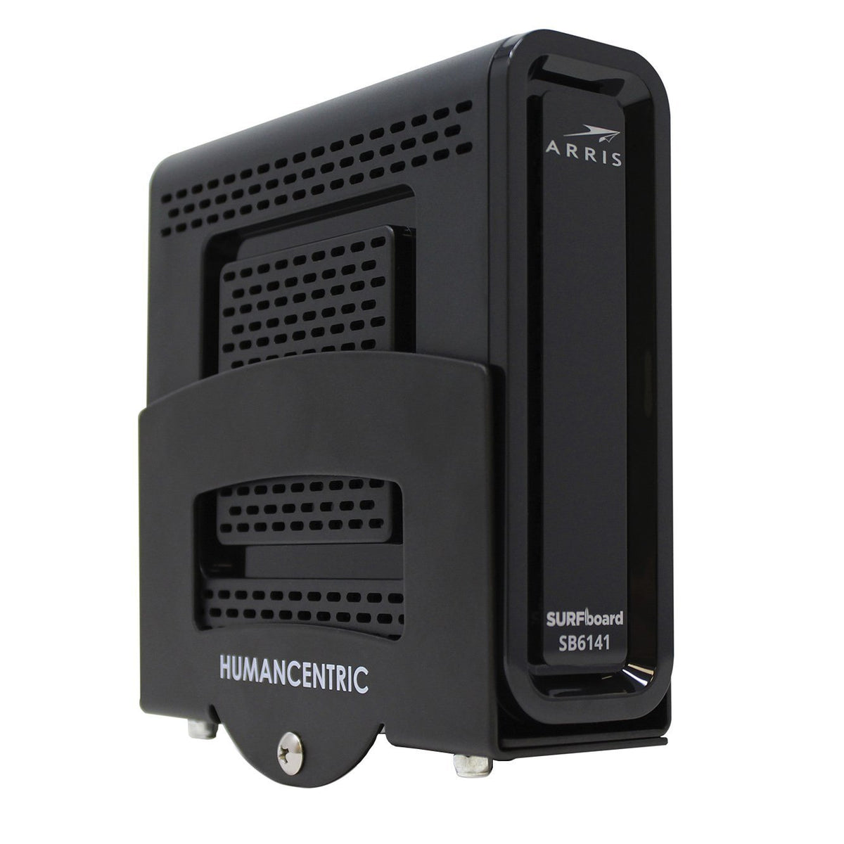 HumanCentric Cable Box and Modem Mount front view keeps devices accessible and cables tidy