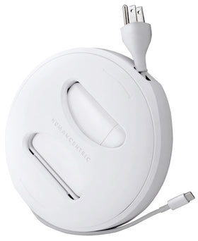 HumanCentric front view of Medium winder protects charger and saves space
