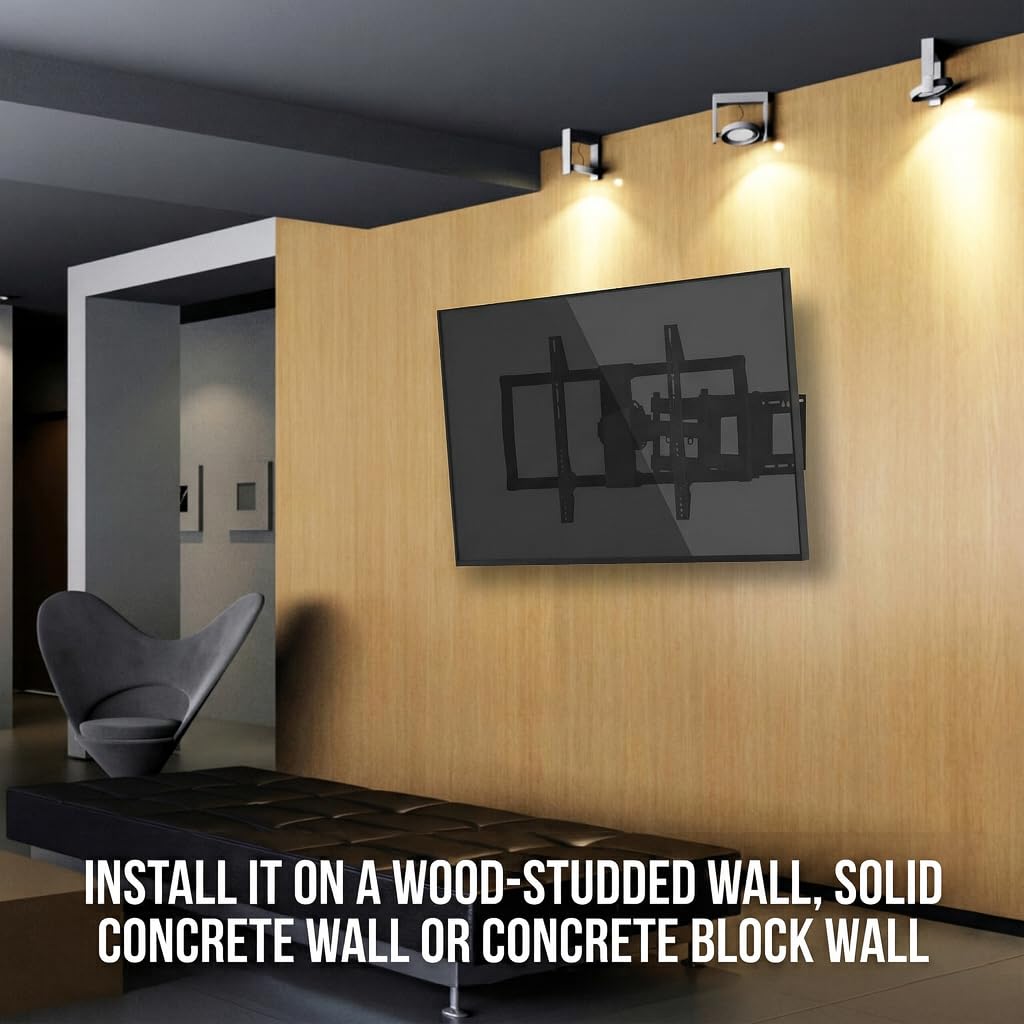HumanCentric heavy-duty wall mount supports 60–100 inch TVs up to 176 lb