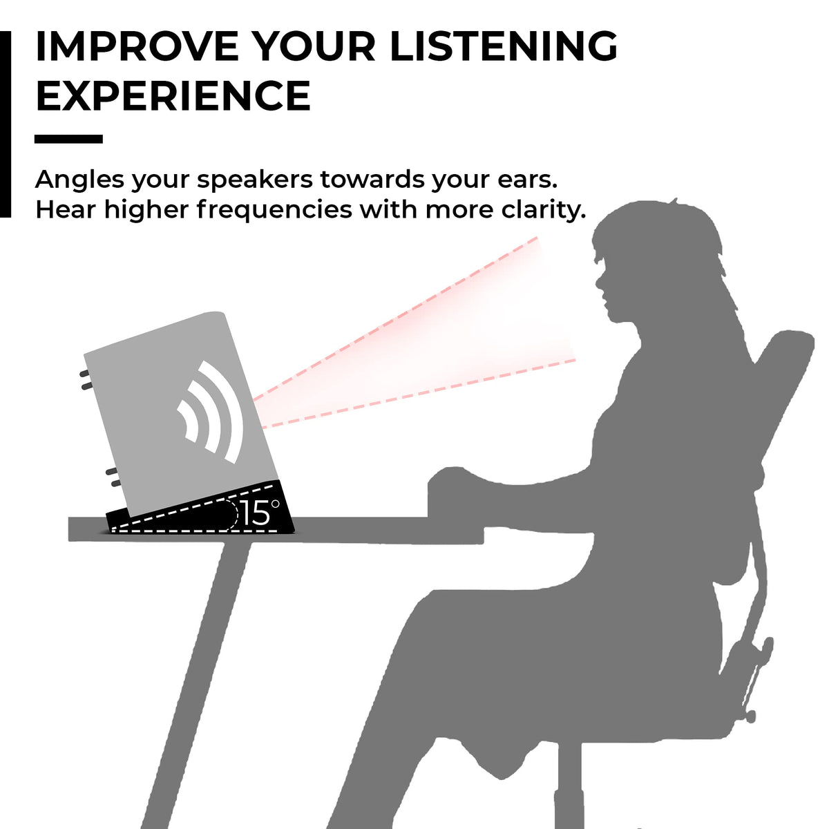 HumanCentric stable base design minimizes movement for consistent sound
