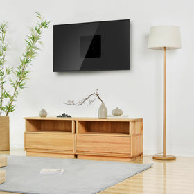 HumanCentric VESA plate mounted on TV setup shows adaptable wall or arm connection