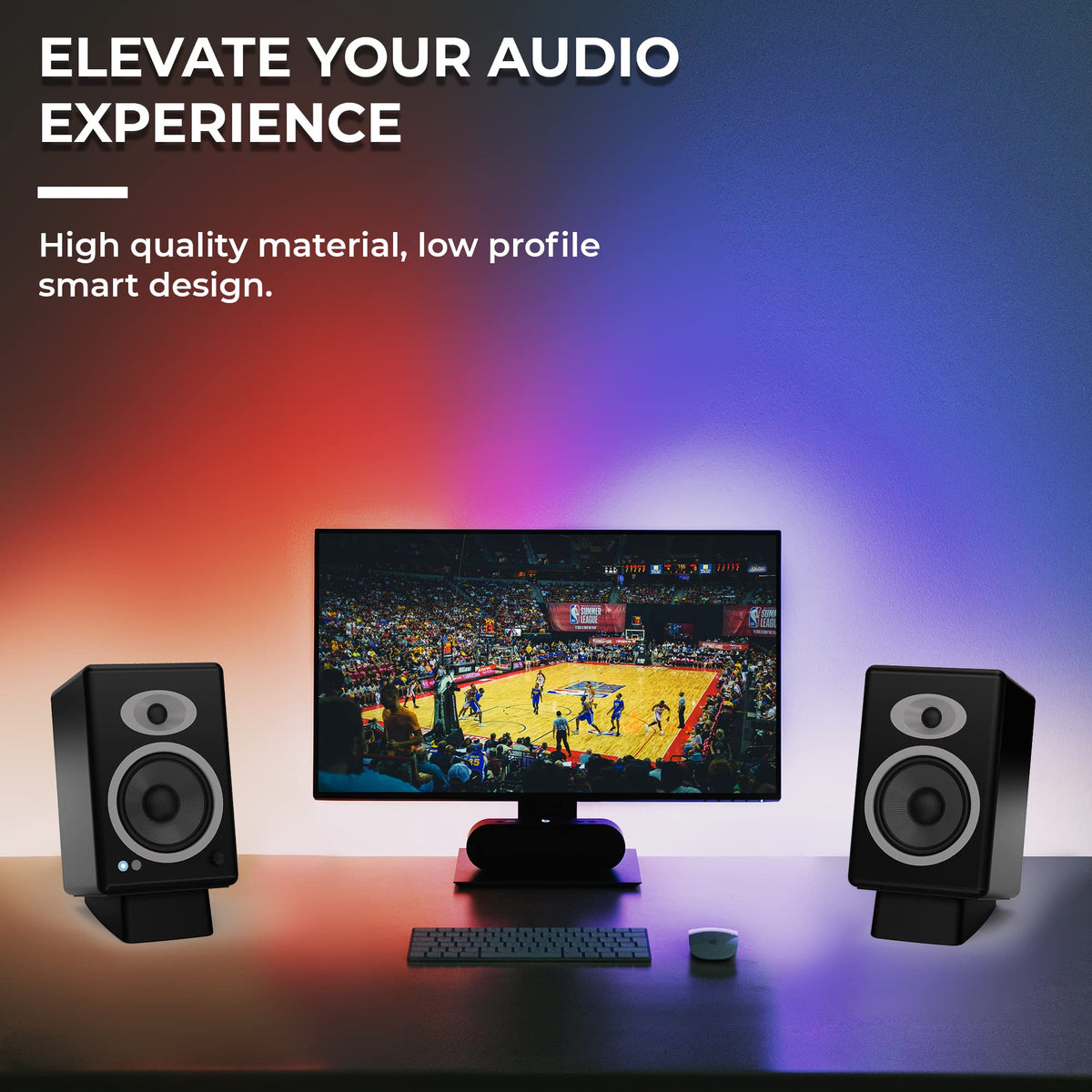 HumanCentric vibration-reduction wedge directs sound toward ears for improved clarity