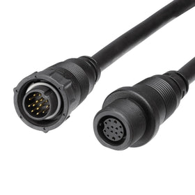 Humminbird transducer extension supports MEGA Imaging on Minn Kota systems with waterproof connectors.