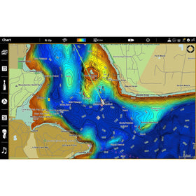 Humminbird CoastMaster shallow-water shading supports safe navigation.