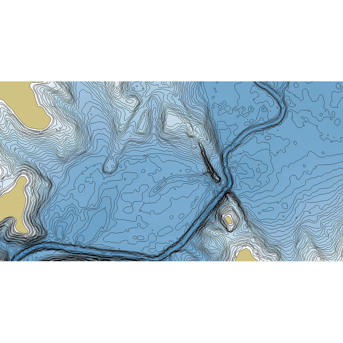 Depth Highlight view on Humminbird for targeting productive water ranges.
