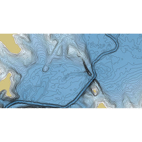 Depth Highlight view on Humminbird for targeting productive water ranges.