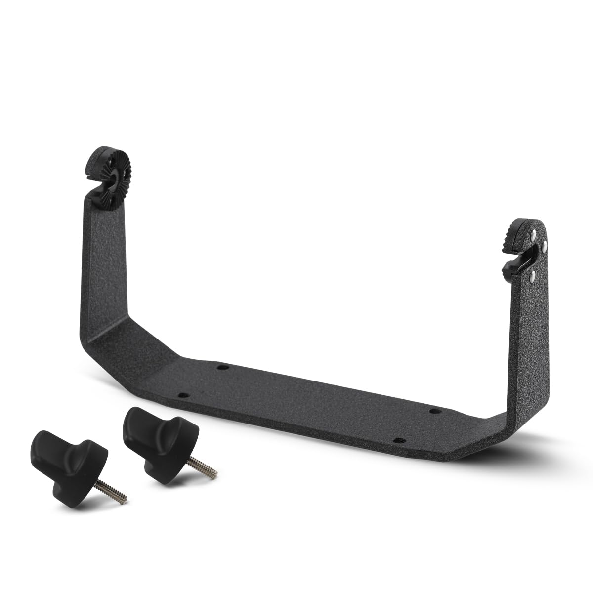 Humminbird gimbal mount front view showing fit and secure adjustment