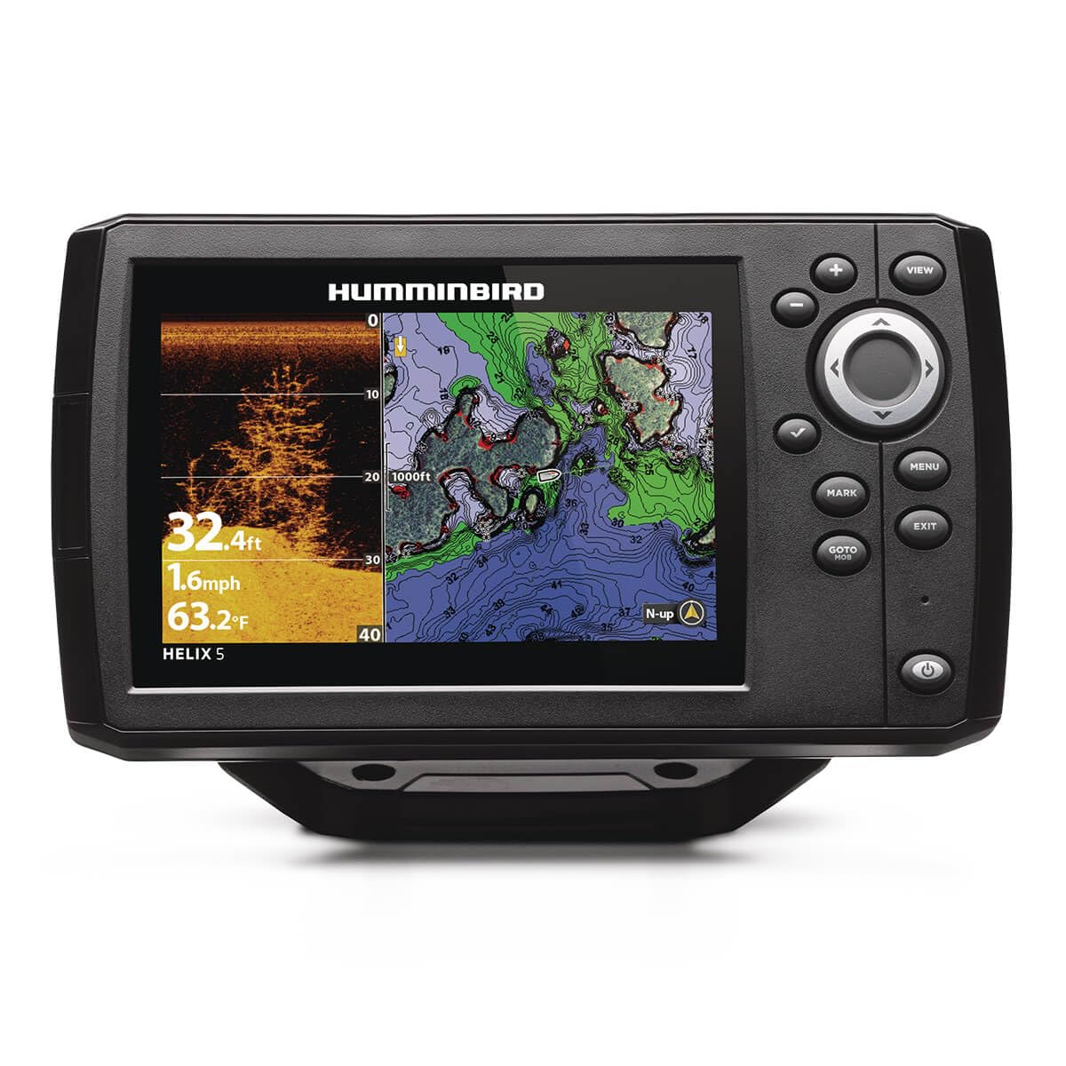 Humminbird Helix 5 G3 dual Spectrum CHIRP view enhances target separation