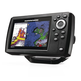 Humminbird Helix 5 G3 GPS Fish Finder Basemap displays 10,000+ lakes for planning trips.