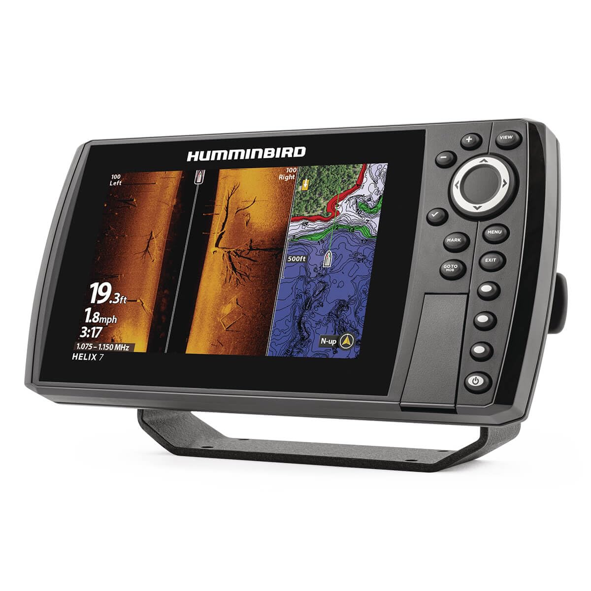 Humminbird Helix 7 AutoChart Live maps depth, vegetation, and hardness in real time