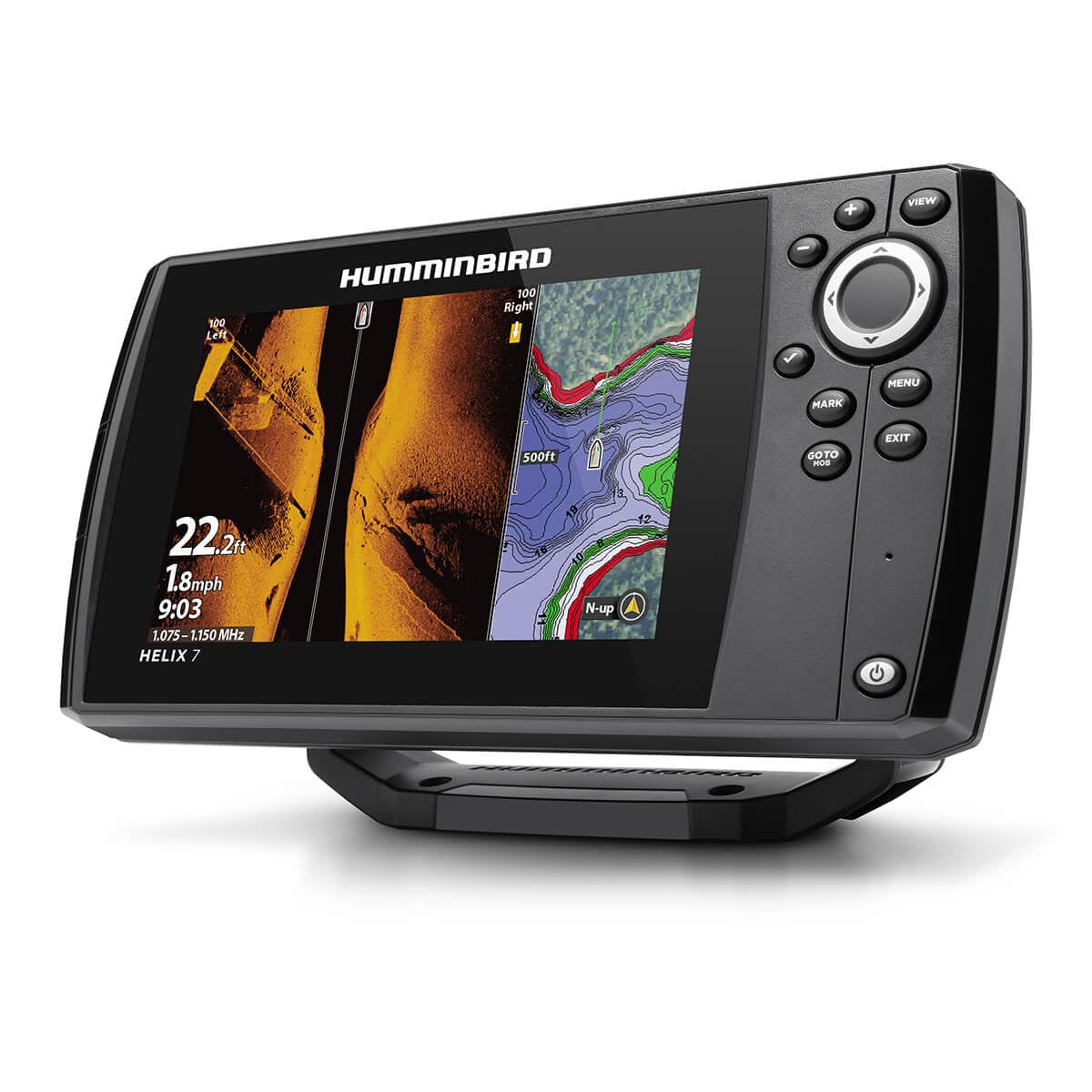 Humminbird Helix 7 G4 AutoChart Live maps depth, vegetation, and contours in real time.