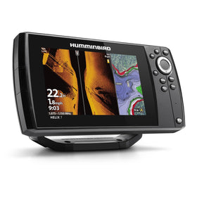Humminbird Helix 7 G4 Dual Spectrum CHIRP blends wide and narrow scans for targets.