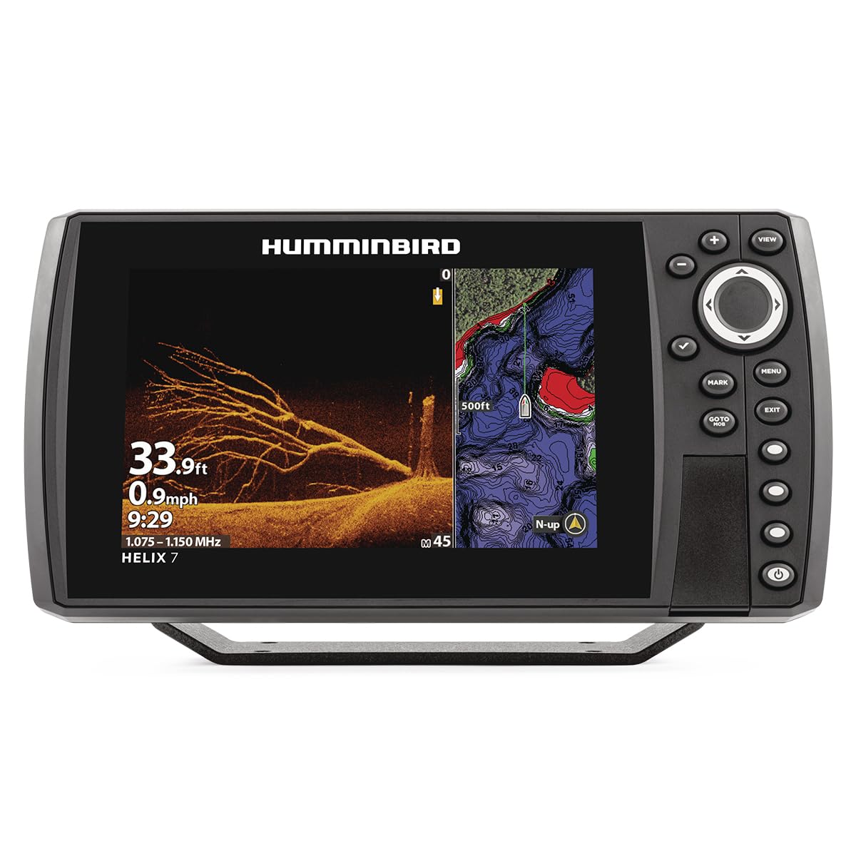 Humminbird HELIX 7 G4N Dual Spectrum CHIRP displaying fish arches and targets