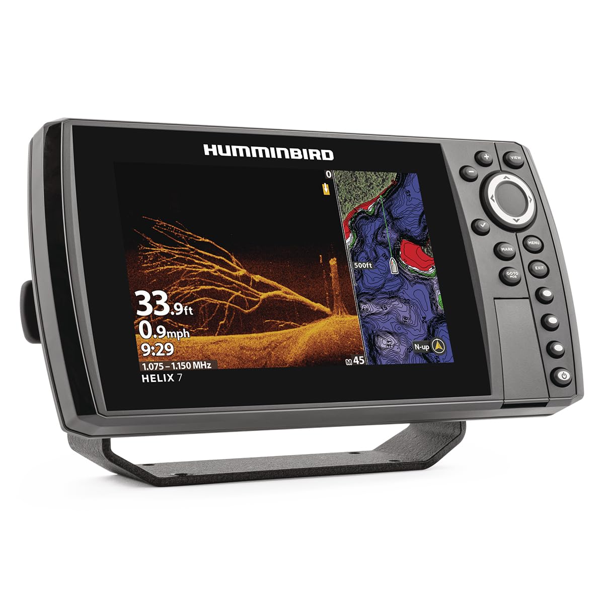 Humminbird HELIX 7 G4N MEGA Down Imaging on screen with underwater clarity