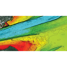 Humminbird Lakemaster aerial imagery to plot productive routes on lakes