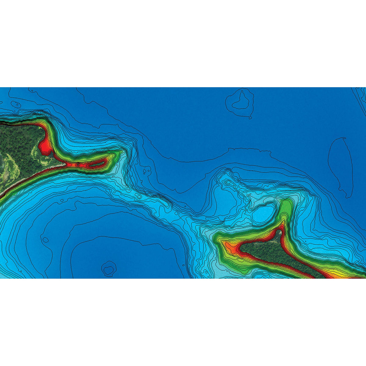 Humminbird Lakemaster Dakotas + Nebraska map clarifies depth and productive zones for anglers.