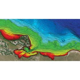 Humminbird LakeMaster Great Plains map image shows aerial imagery to improve navigation.