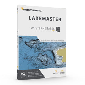 Humminbird LakeMaster VX color palettes enhance map readability under various conditions.