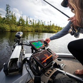 Humminbird MEGA Live 2 complete install kit includes cables and hardware for quick setup.