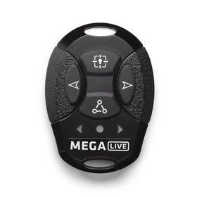 Humminbird MEGA Live TargetLock remote handheld control for precise on-board transducer adjustments.