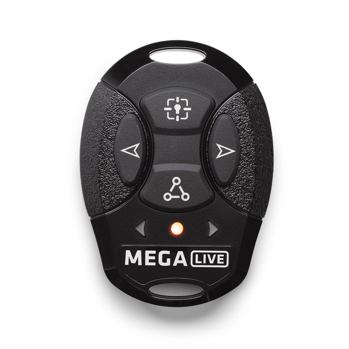 Humminbird MEGA Live TargetLock remote with mounting clip keeps it secure.