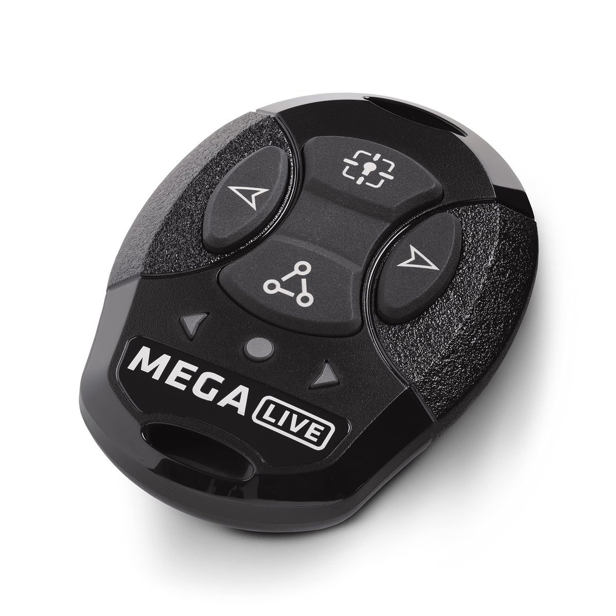 Humminbird MEGA Live TargetLock remote on a boat enables flexible control.