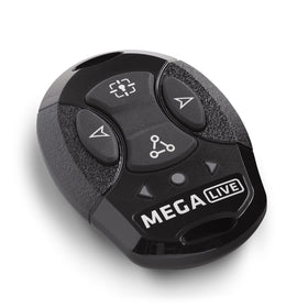 Humminbird MEGA Live TargetLock remote keeps transducer aimed at structure.