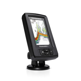 Humminbird PiranhaMAX 4 setup-ready package with transducer for easy installation.