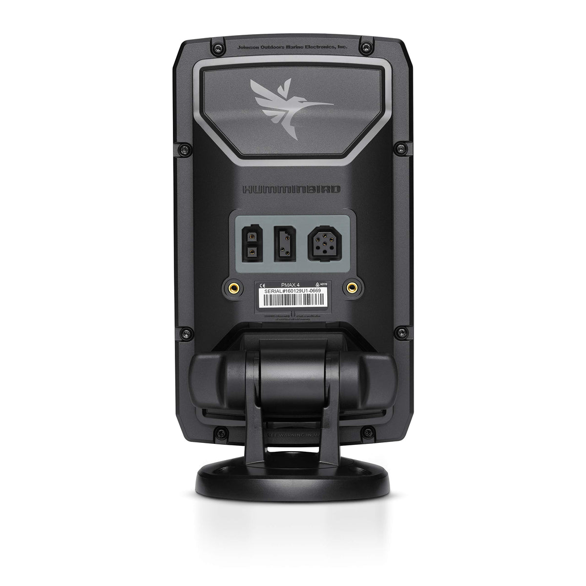 Humminbird PiranhaMAX 4 tilt-swivel mount for flexible viewing angles.