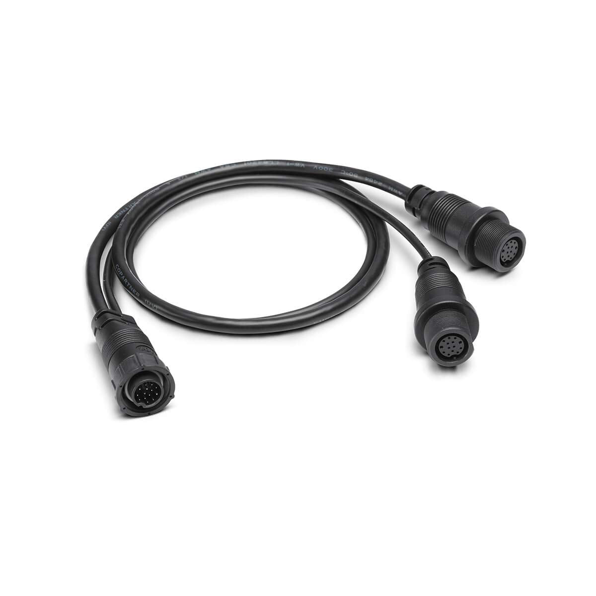 Humminbird Splitter Cable side imaging 2D setup enables richer sonar views.