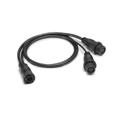 Humminbird Splitter Cable side imaging 2D setup enables richer sonar views.