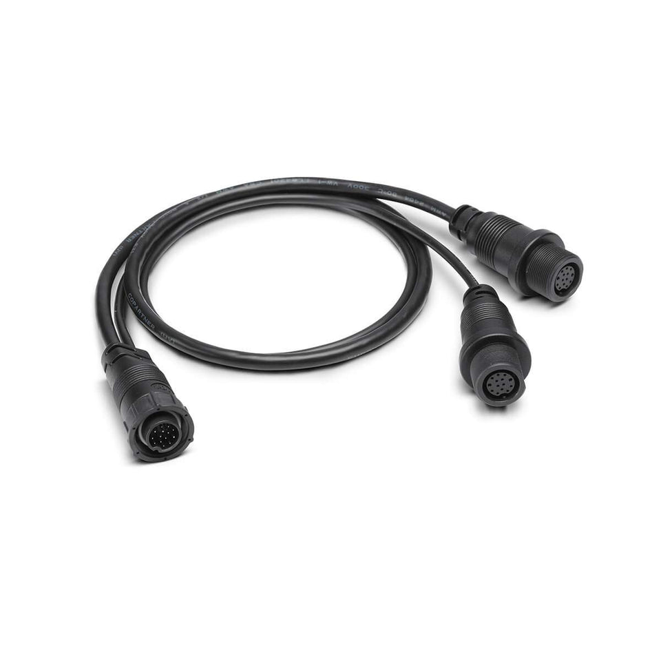Humminbird Splitter Cable side imaging 2D setup enables richer sonar views.