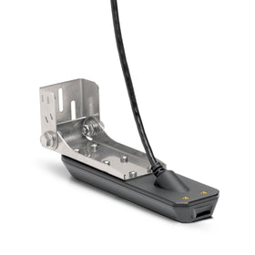 Humminbird transom transducer with MEGA Side Imaging+ for wide side-scanning detail
