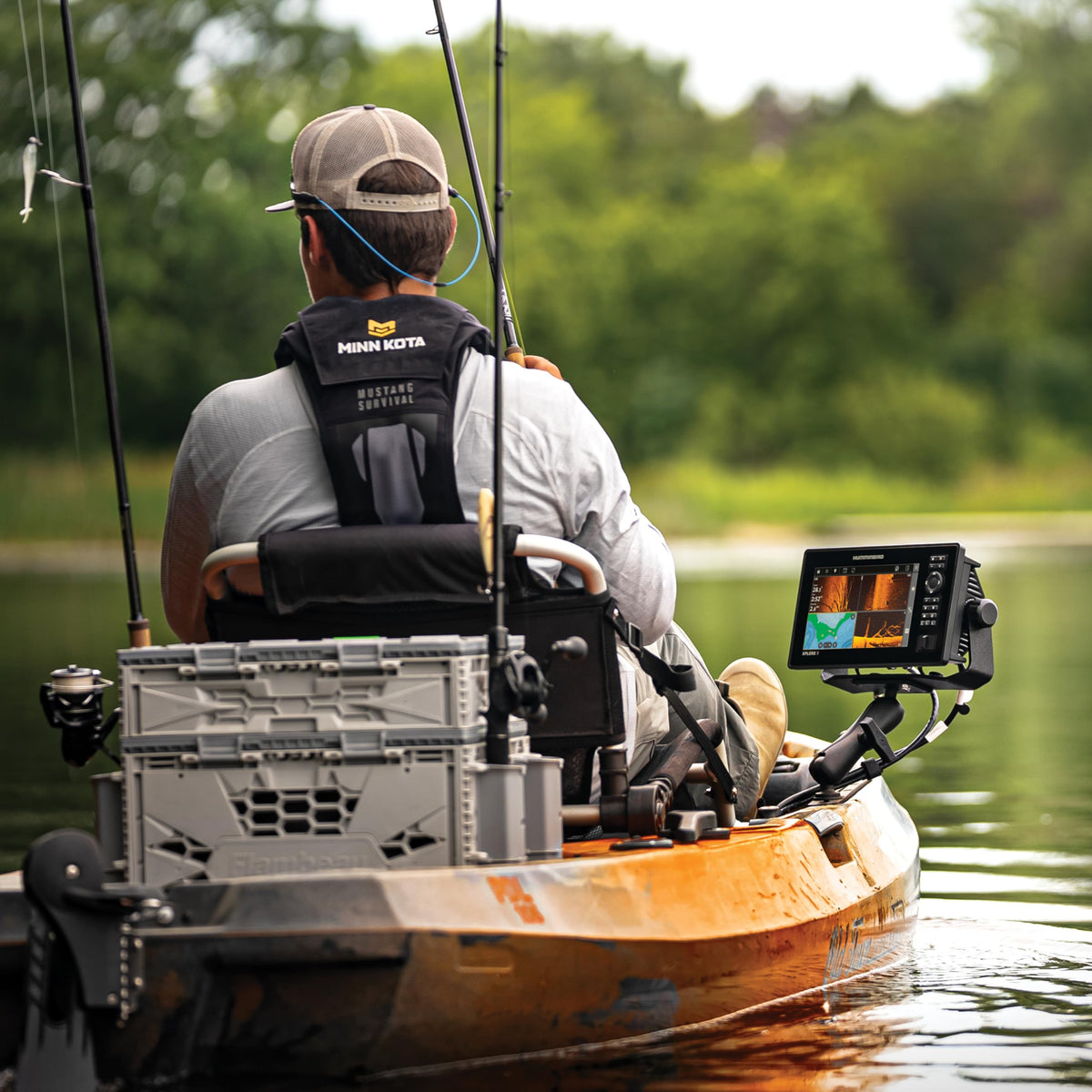 Humminbird XPLORE 9 rugged display suited for harsh conditions.