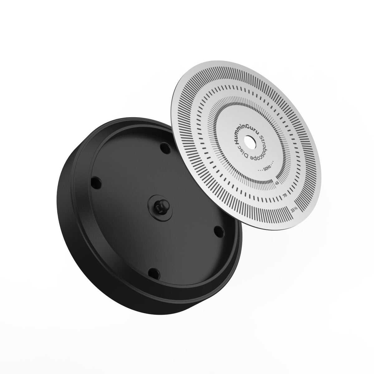 Leather power button provides tactile, premium control.