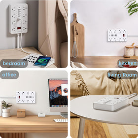 HUNIAN cord stretched showing 15ft length and scale for distant outlet reach