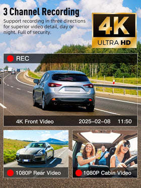 Huntermax rear 1080p dash cam documents behind you for evidence.
