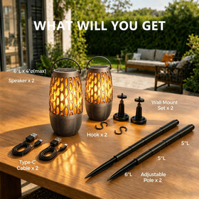 HUOLEME 7 lighting modes sync with music for dynamic ambiance.