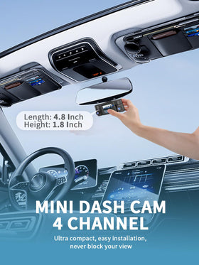 HUPEJOS V50-4CH parking mode monitors your vehicle 24 7