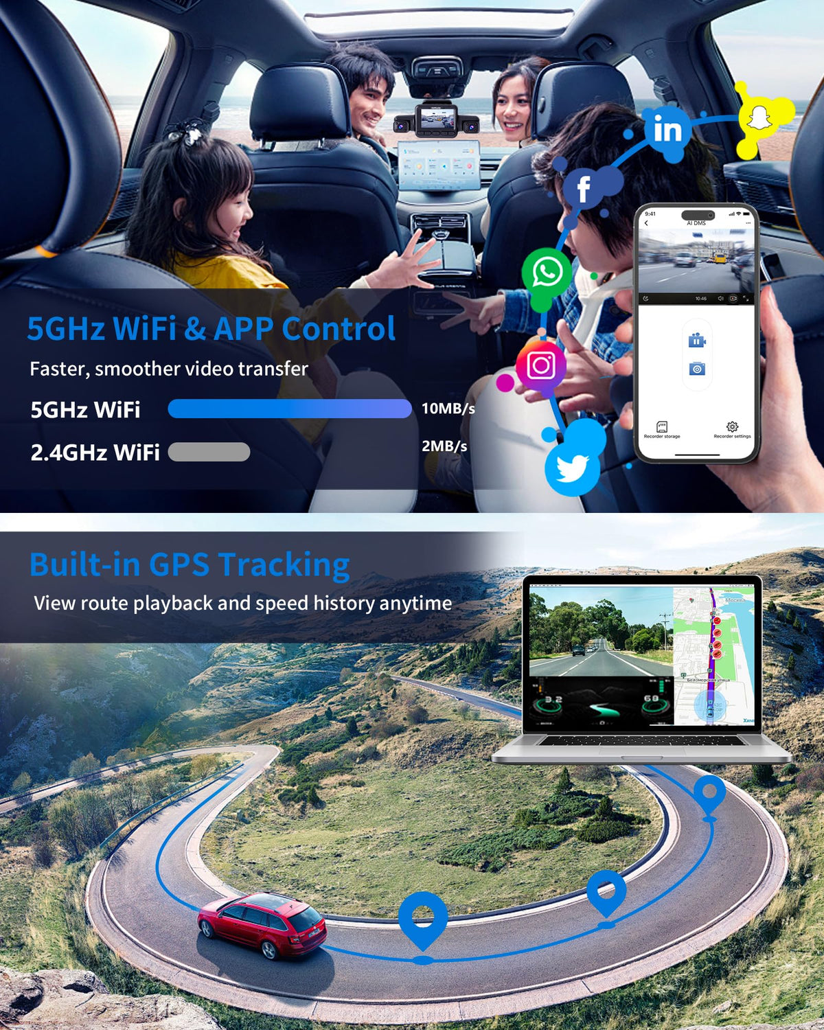 HUPEJOS V8 Ultra 128GB SD card installed for immediate use