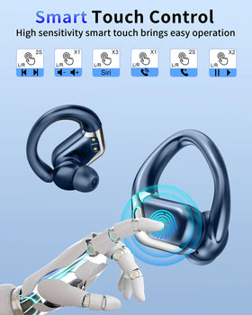 Hupoaf charging case LED indicator shows real-time power status.