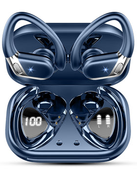 Hupoaf earhooks on sports earbuds provide secure fit during workouts.