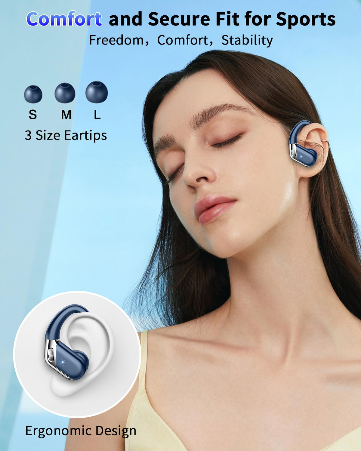 Hupoaf IP7 waterproof design resists sweat and rain during workouts.